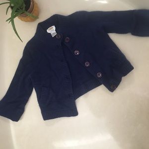 Talbots cashmere blend navy sweater